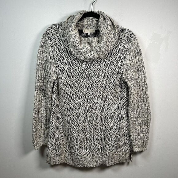 Indigenous Sweater Gray Black 100% Organic Cotton Hand-Loomed Peru Size Large - Picture 1 of 6
